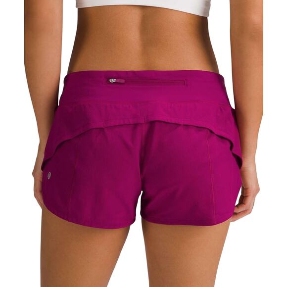Lululemon Speed Up Low-Rise Lined Short 2.5" Magenta Purple Women's Size 10 NWT - Picture 2 of 12